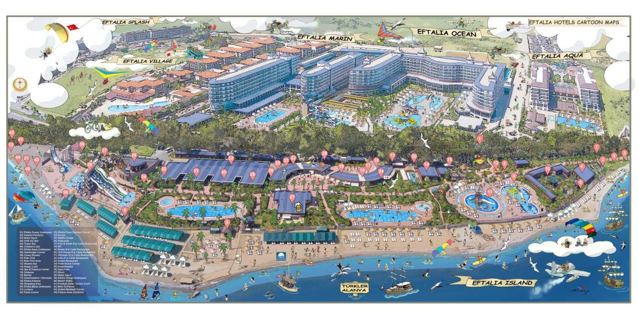 Eftalia Aqua Resort Konakli Bagian luar foto